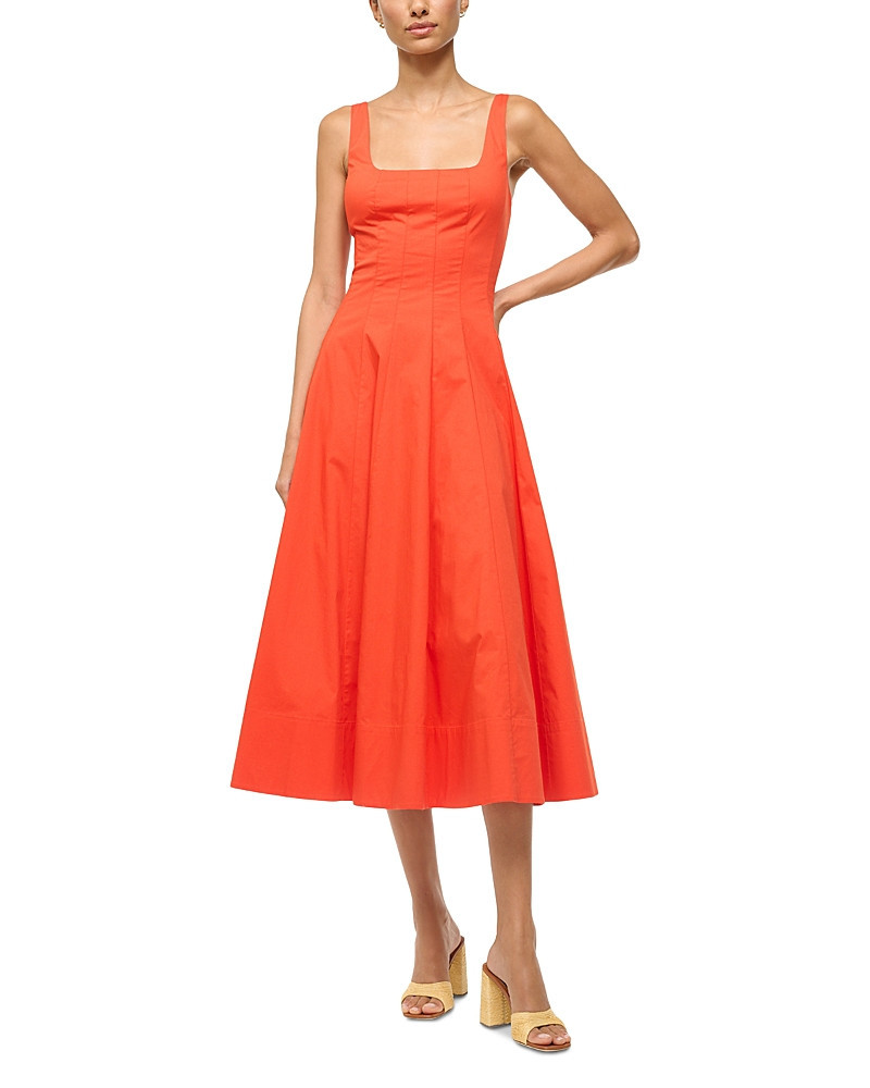 Staud Wells Dress in Cayenne | Bloomingdale's (US)
