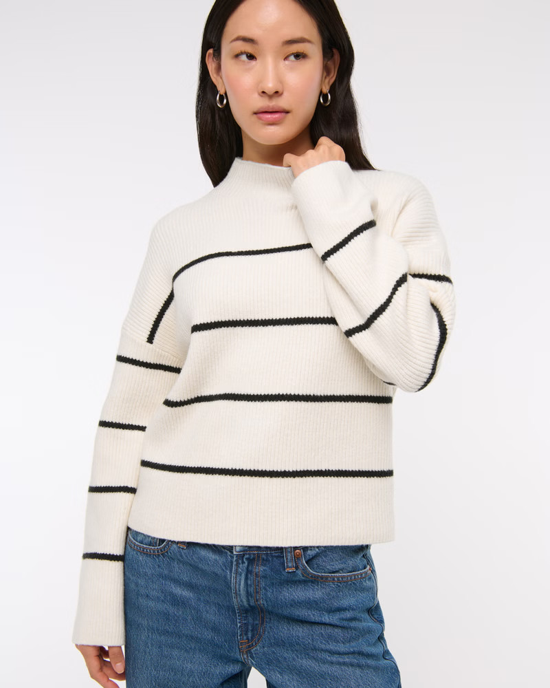 Easy Funnel Neck Sweater | Abercrombie & Fitch (US)
