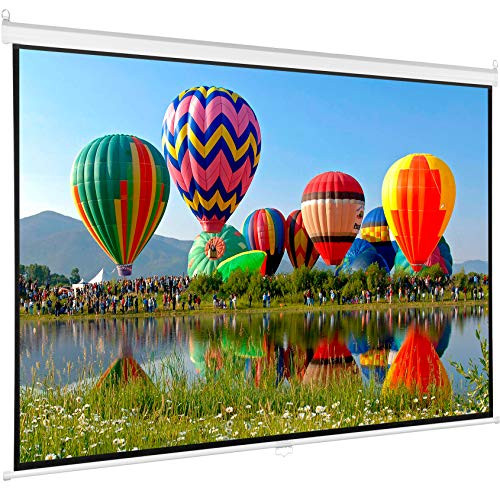 VIVO 100 inch Diagonal Projector Screen, 16:9 Projection HD Manual Pull Down, PS-M-100 | Amazon (US)