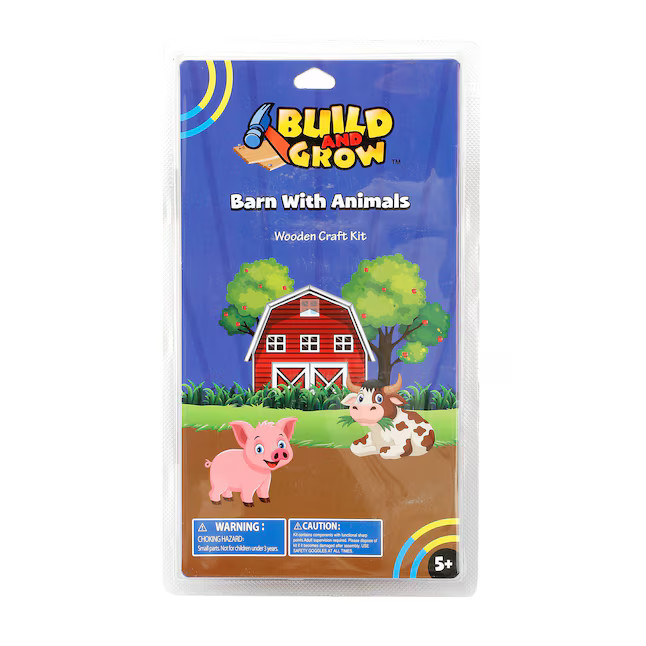 Build and Grow Barn With Animals Kid's Project Kit | Lowe's