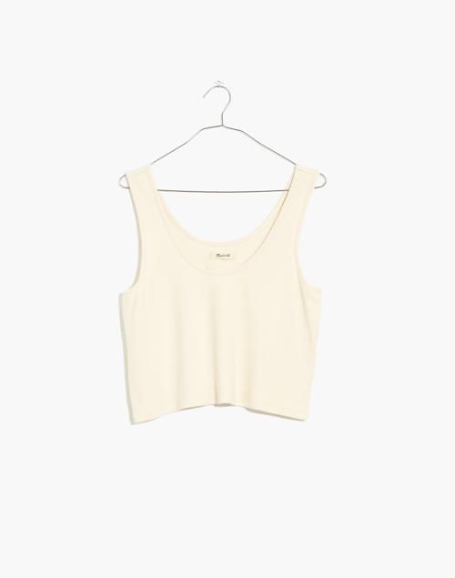 Brushed Rib Tank Crop Top | Madewell