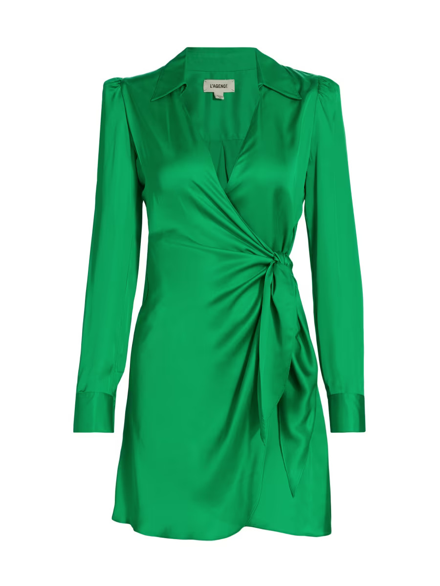 Amani Wrap Minidress | Saks Fifth Avenue