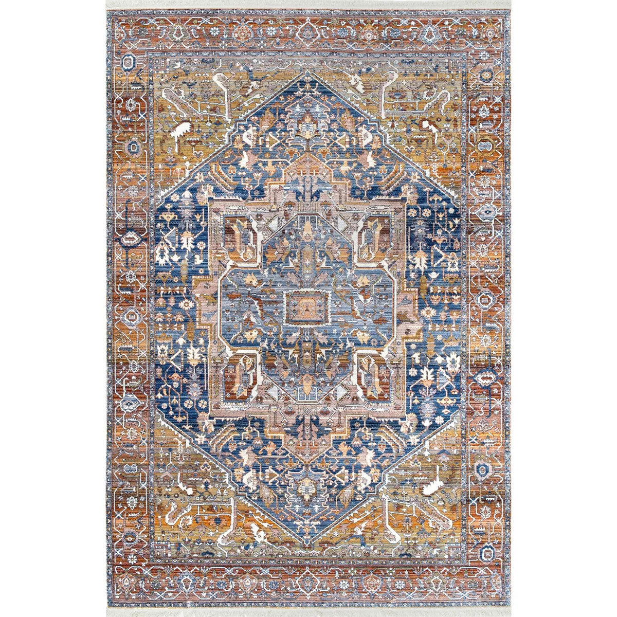 nuLOOM Harriet Vintage Medallion Fringe Area Rug | Target