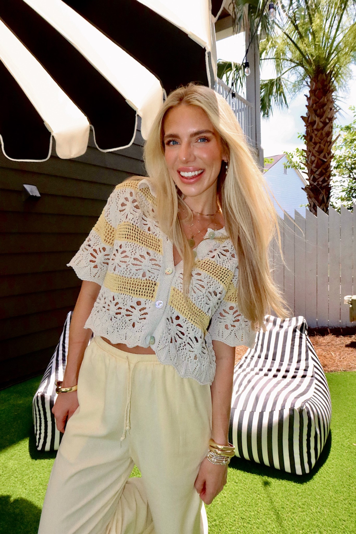 Loooove me some crochet! This top is Zara so I can’t link it and it’s sold out anyway wah. But these butter yellow linen pants are THE BEST from target. Come in a few colors for which I have 3 so far. Run VERY big I have on XXS. 

#LTKPetite #LTKFindsUnder50 #LTKSeasonal