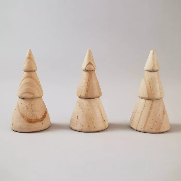 3ct Wood Trees Light Wood - Bullseye's Playground™ | Target