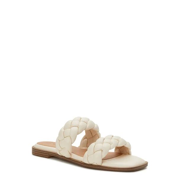 Time and Tru Women's Braided Two Band Sandals | Walmart (US)