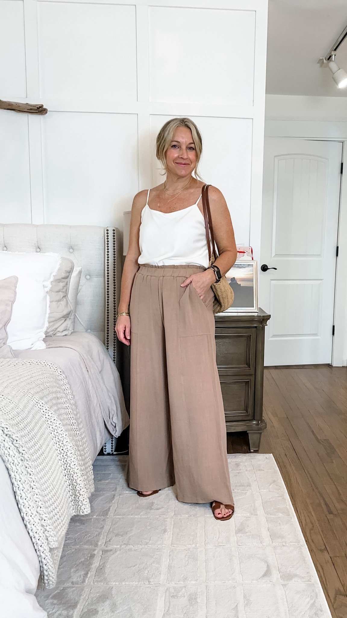 Mediums across the board in this elevated yet relaxed and so comfy outfit! 

#LTKMidsize #LTKootd #LTKPetite