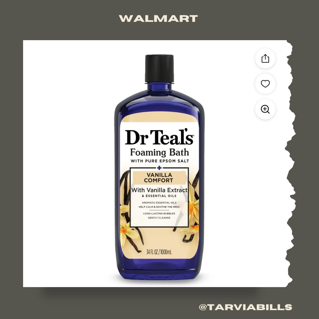 Dr Teal's Foaming Bath with Pure Epsom Salt, Vanilla Comfort, 34 fl oz

#LTKBeauty