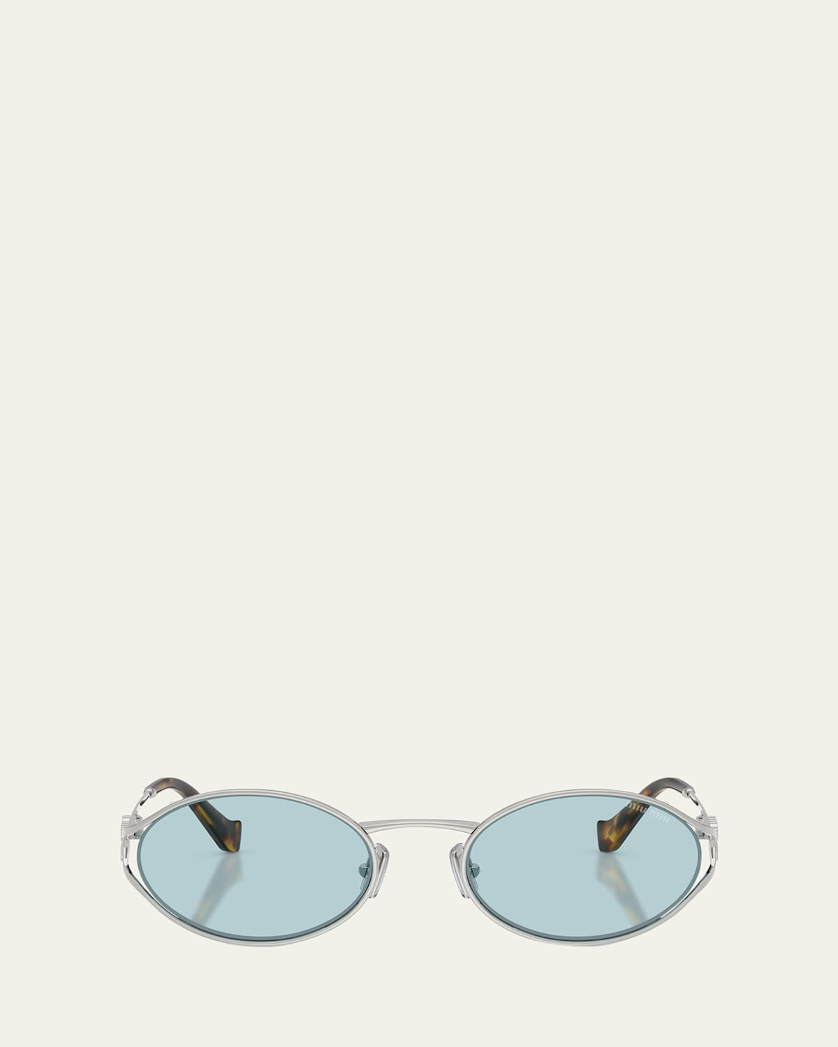 MU 52YS Metal Oval Sunglasses | Bergdorf Goodman