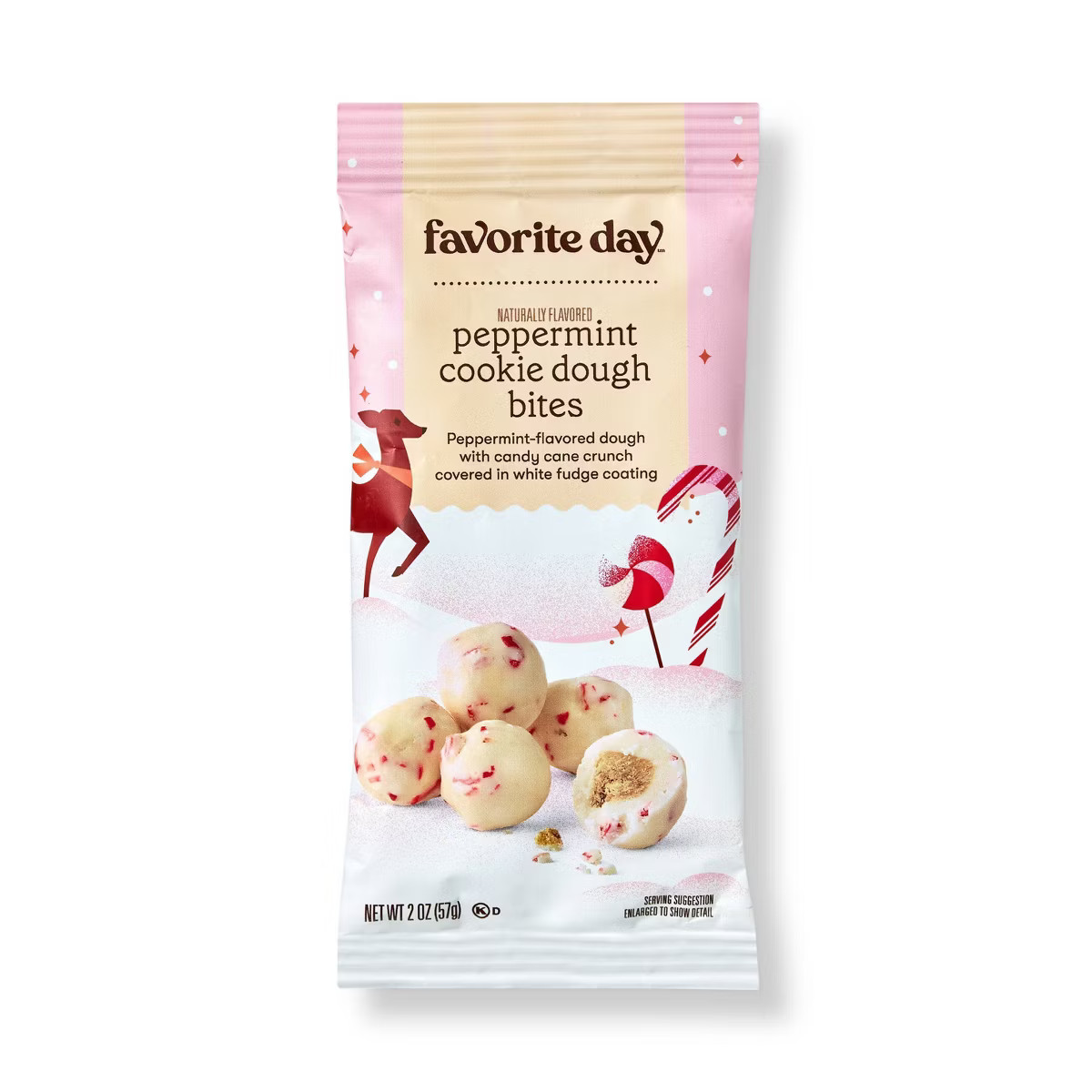 Christmas Peppermint Twist Cookie Dough Bites - 2oz - Favorite Day™ | Target