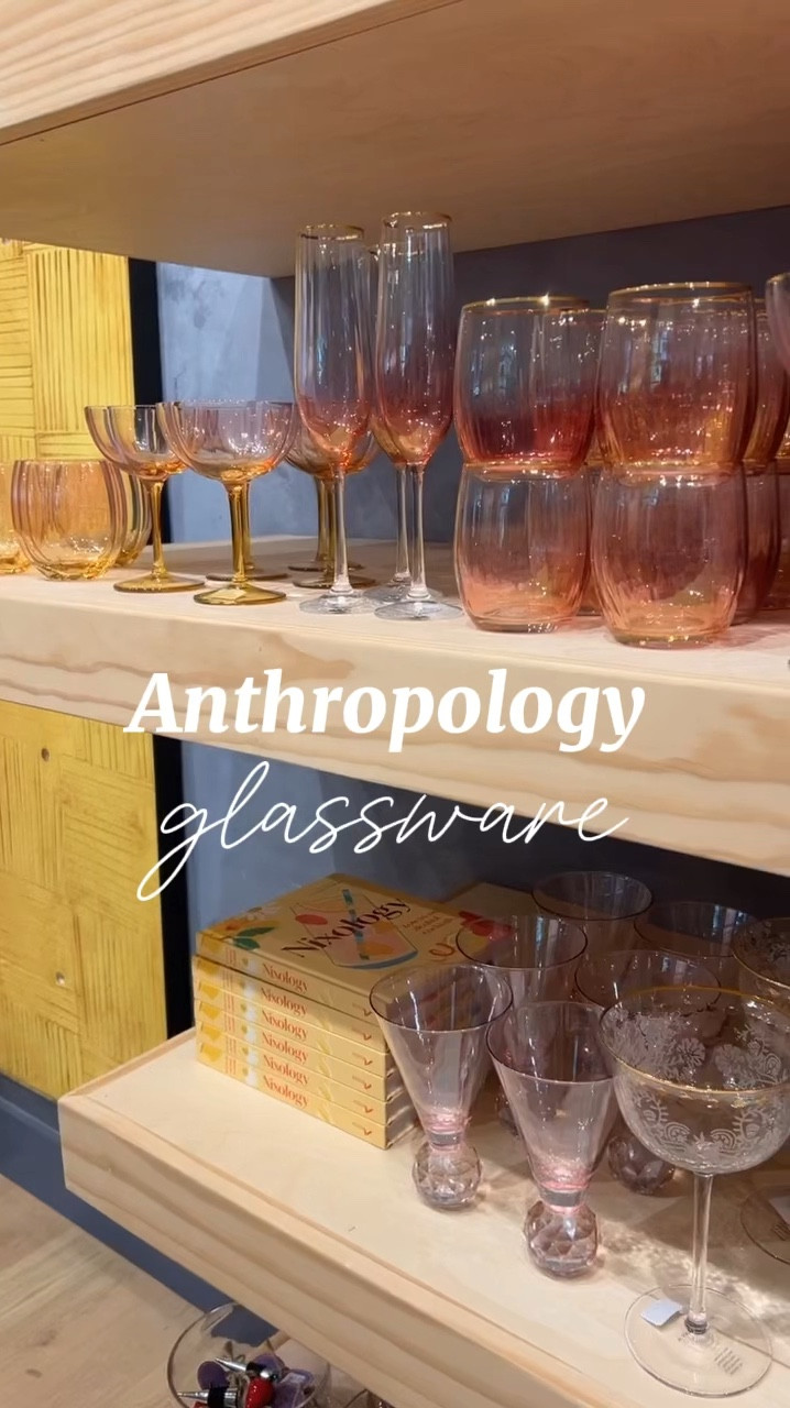 Anthropology glassware for the win! 

#LTKHome #LTKFindsUnder100 #LTKGiftGuide