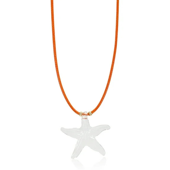No Boundaries Red Cord Starfish Charm Necklace | Walmart (US)