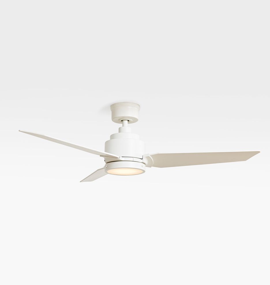 52" Petrel LED Ceiling Fan - Matte White
 | Rejuvenation | Rejuvenation