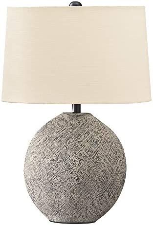 Signature Design by Ashley Harif Paper Table Lamp withTextured Base, 26", Beige | Amazon (US)