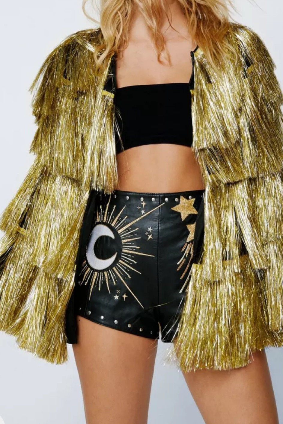 Metallic gold fringe jacket, Taylor Swift outfit, Eras Tour outfit

#LTKSeasonal #LTKFind #LTKstyletip