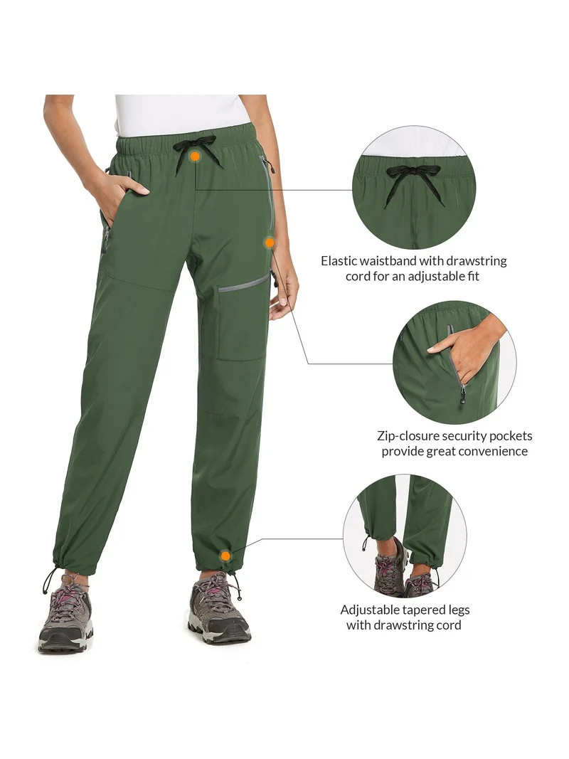 BALEAF Women's Hiking Pants Lightweight Quick Dry Water Resistant Cargo Pants 31'' Inseam for All... | Walmart (US)