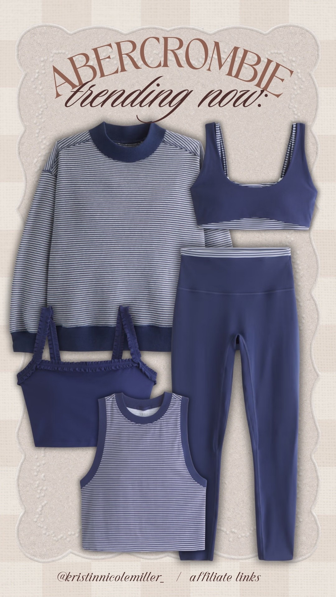 Trending now: NAVY + stripes!!! So cute for spring and the perfect workout motivation 🤭

Seasonal just dropped mom favorites workout athleisure trending set matching striped 

#LTKSpringSale #LTKmomlife #LTKfitnessgoals