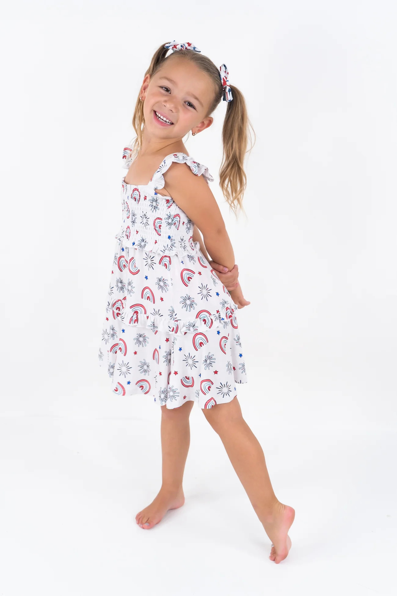 PORTER IN THE USA DREAM SMOCKED BABYDOLL DRESS | Dream Big Little Co.