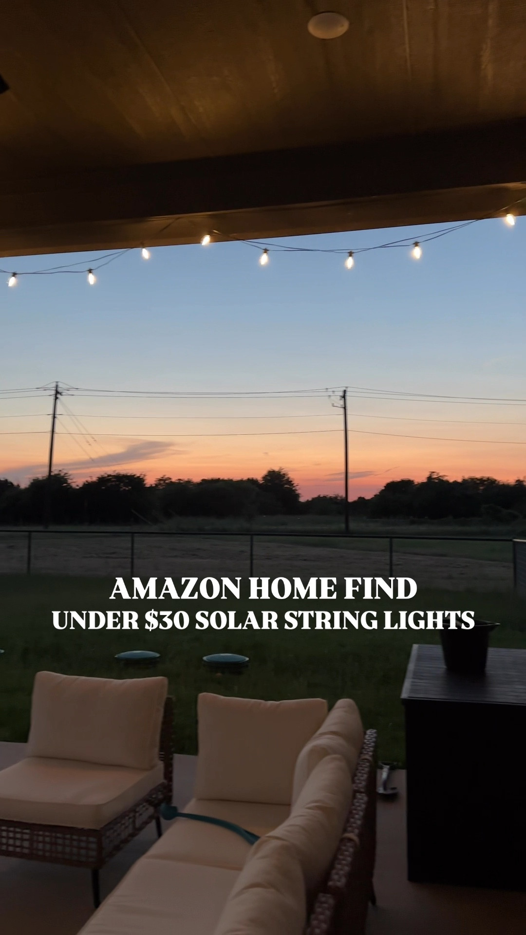 These under $30 solar string lights are SUCH a game changer for our backyard! LOVE that they automatically turn on and light up when it gets dark, comes with a remote so you can turn on and off whenever you want + adjust the brightness, and it doesn’t use any electricity which means never having to figure out how to plug it in and hang it!

Amazon finds, Amazon home finds, outdoor finds, backyard finds, back porch finds, summer entertaining finds, patio decor finds

#LTKHome #LTKFindsUnder50 #LTKSummerEdit