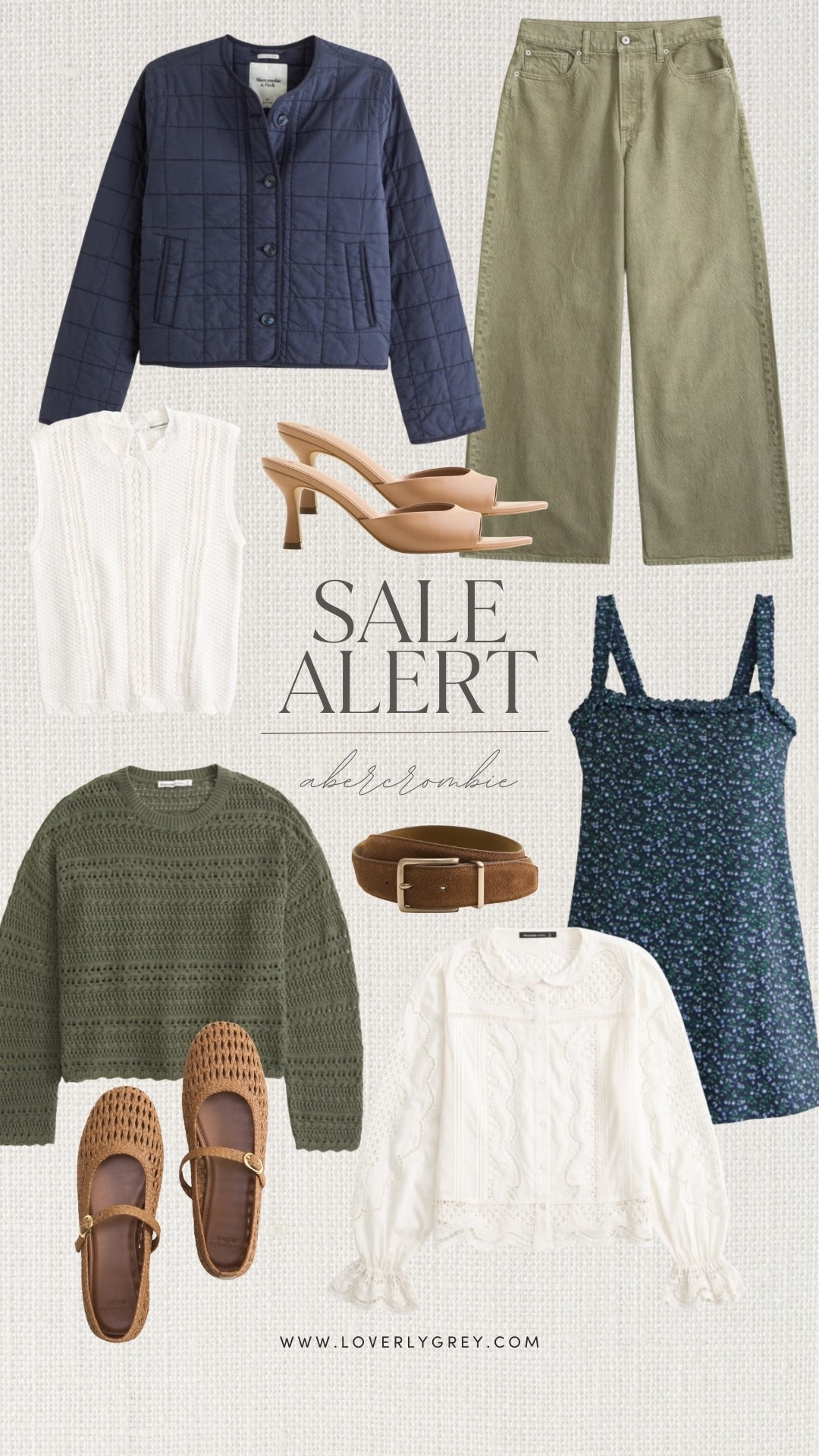 How cute are these spring finds from Abercrombie?! Use my code AFLOVERLY for 20% off $125+

Loverly Grey, Abercrombie, sale alert, spring fashion, spring outfit ideas, quilted jacket, green wide leg jeans, green wide leg denim, floral active dress, floral athletic dress, white lace blouse, mesh ballet flats, green crochet top, nude heels, brown belt 

#LTKSeasonal #LTKootd #LTKSaleAlert