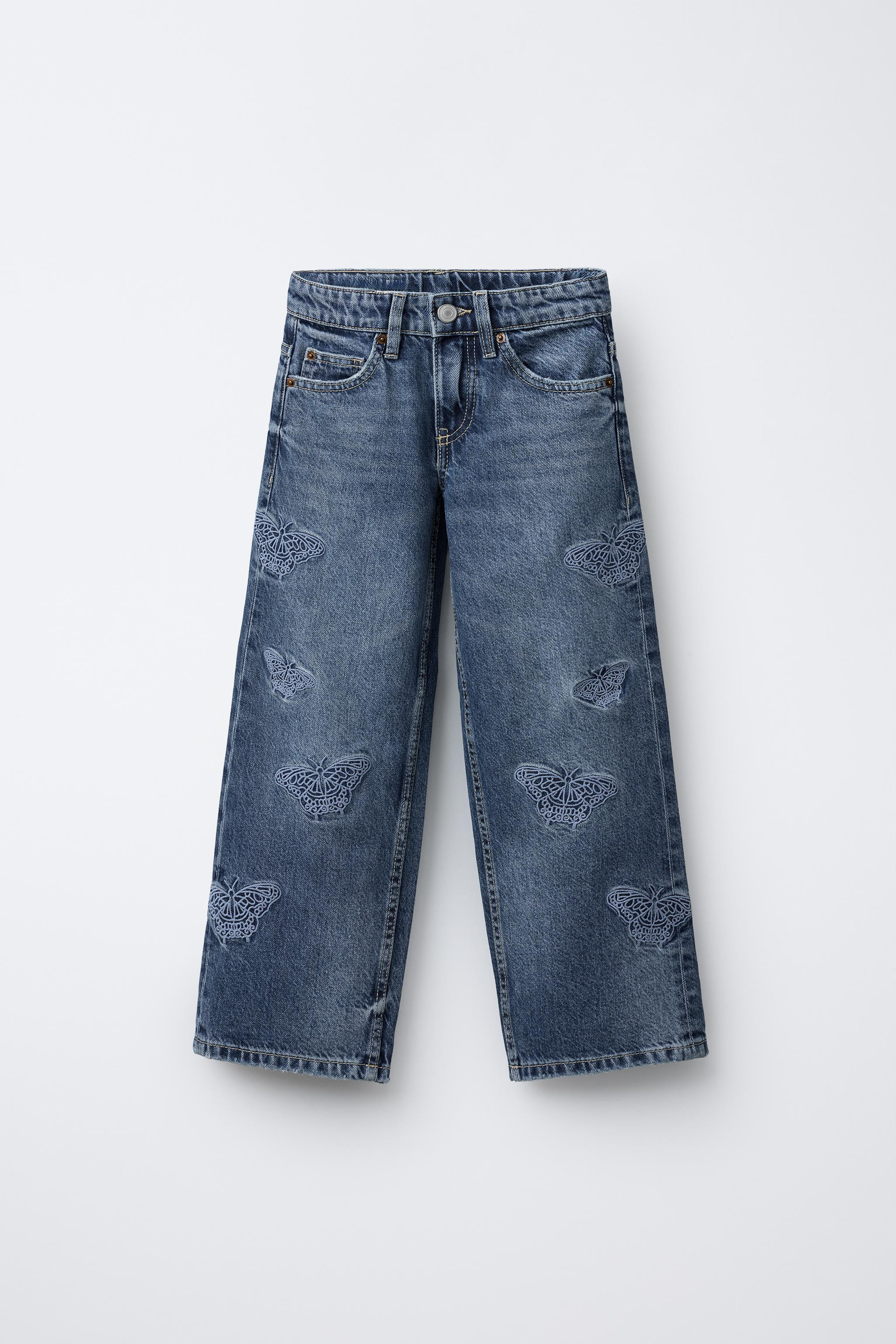 BUTTERFLY WIDE LEG JEANS | Zara US