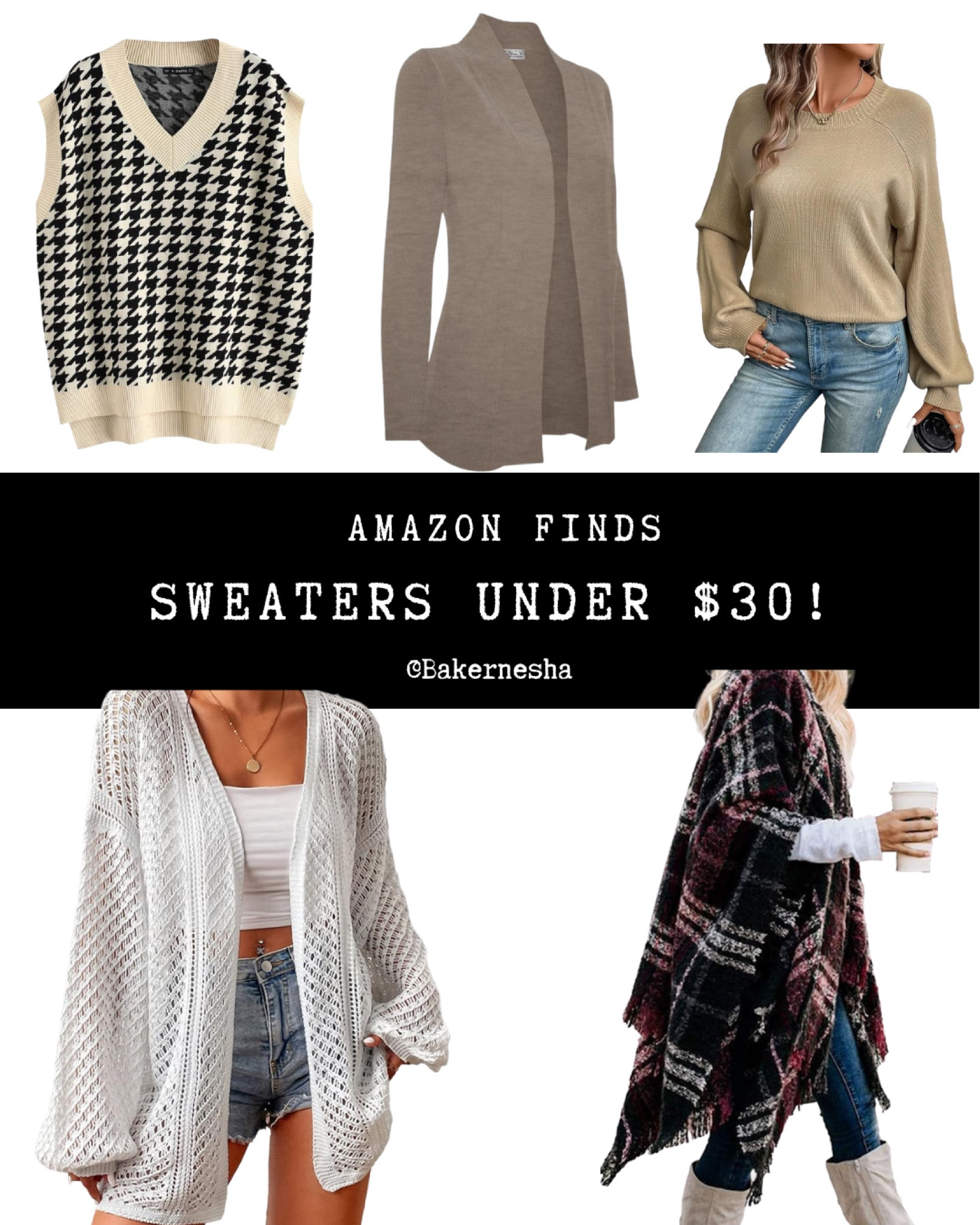 Sweaters Under $30 

#LTKSeasonal #LTKHoliday #LTKfindsunder50