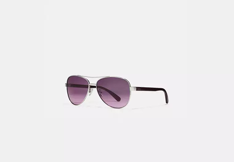 Horse And Carriage Pilot Sunglasses | Coach Outlet US