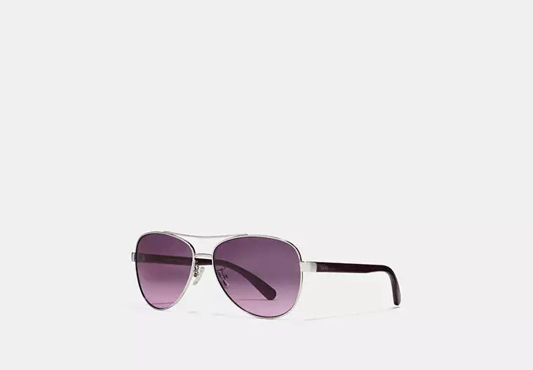 Horse And Carriage Pilot Sunglasses | Coach Outlet