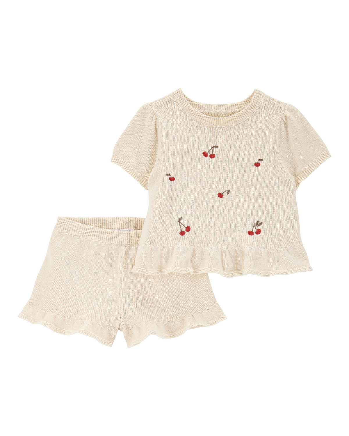 Baby 2-Piece Cherry Peplum Top & Short Set - Carter's | Carter's | Carter's Inc