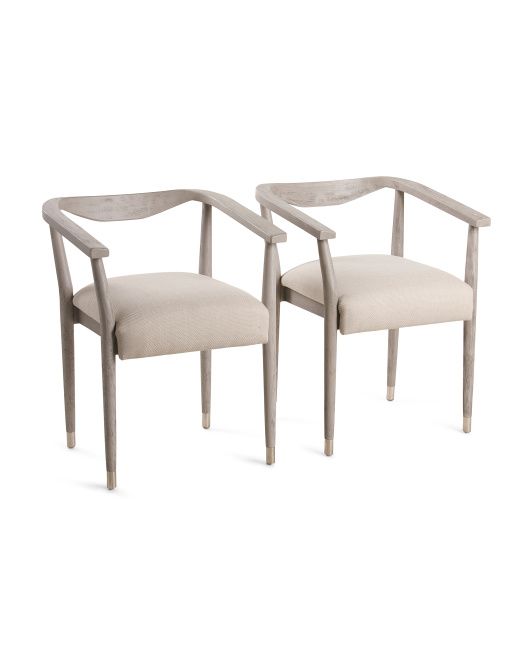 Set Of 2 Nelly Dining Chairs With Performance Fabric | TJ Maxx
