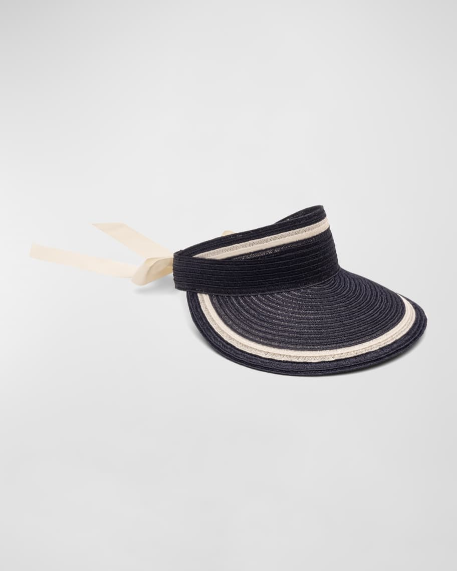 Eugenia Kim Ricky Bicolor Packable Visor | Neiman Marcus