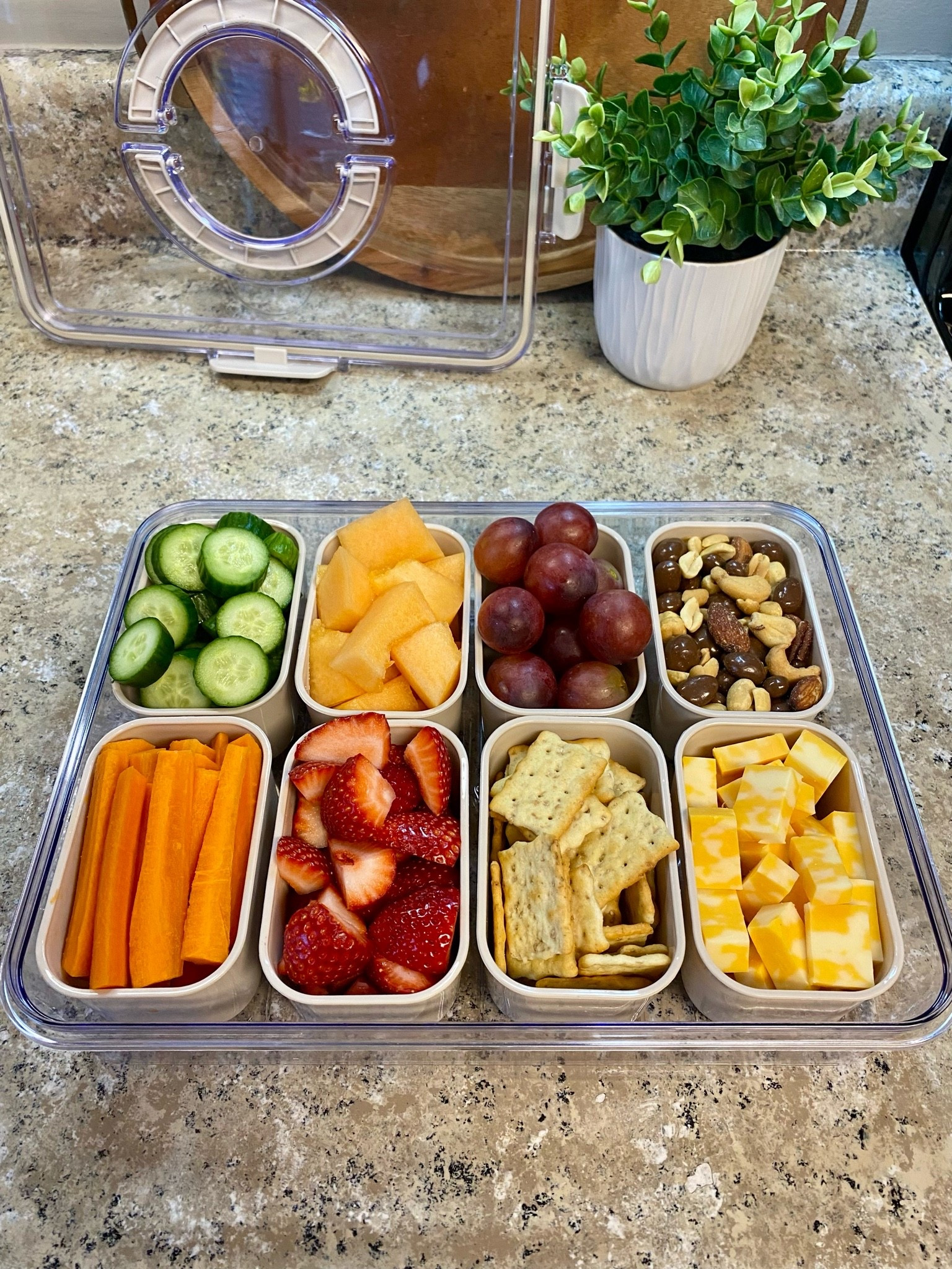 Snack tray with lids. This snack tray has lids to each container to keep everything fresh. 😍

#LTKMothersDay #LTKSeasonal