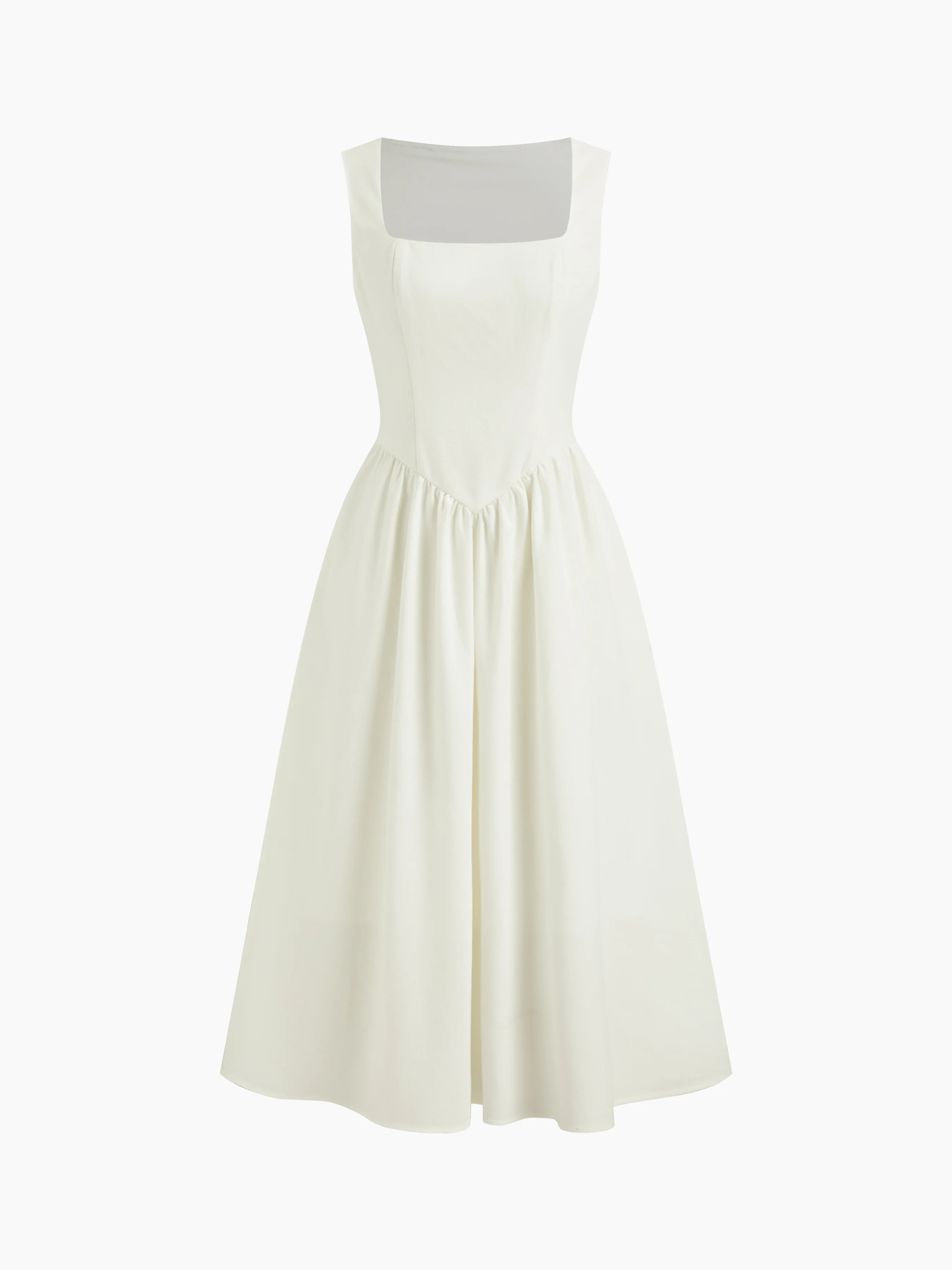 Wedding Wedding Guest Dress wedding guest wedding special occasion dresses Woven Linen-blend Squa... | Cider