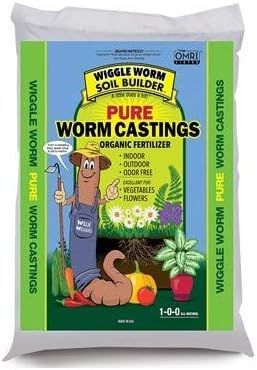 Worm Castings Organic Fertilizer, Wiggle Worm Soil Builder, 4.5-Pounds | Amazon (US)