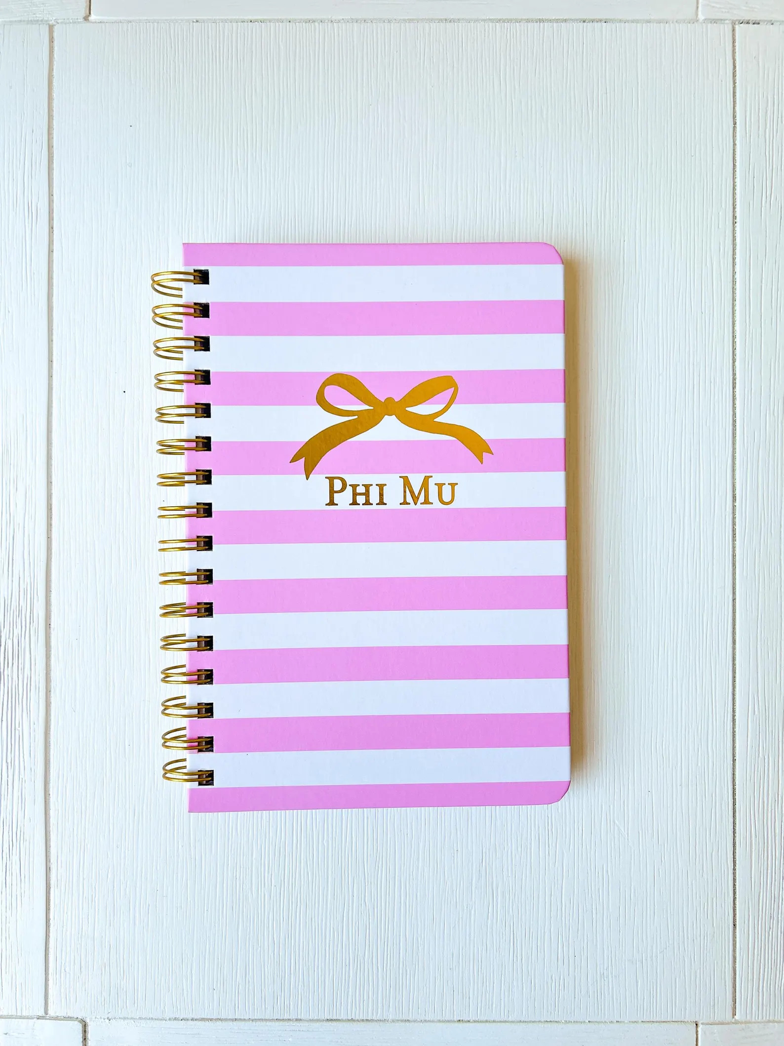 Sorority Notebook Journal: Gold Foil Bow, Bid Day Gift | Etsy (Global)
