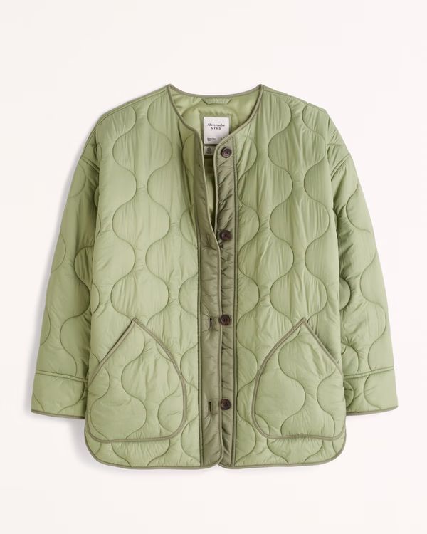 Women's Quilted Liner Jacket | Women's Coats & Jackets | Abercrombie.com | Abercrombie & Fitch (UK)