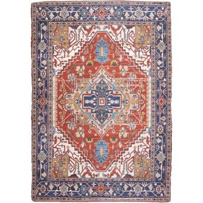 Dumais Flatweave Navy/Red Rug World Menagerie Rug Size: Rectangle 3'6" x 5'6 | Wayfair North America