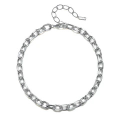 Camille Chain Necklace - Rhodium | Sequin
