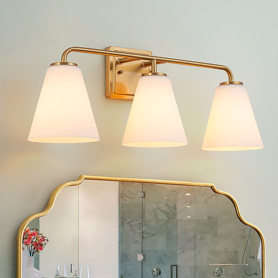 EDISLIVE 24-in 3 -Light Gold Modern/contemporary Vanity light | Lowe's