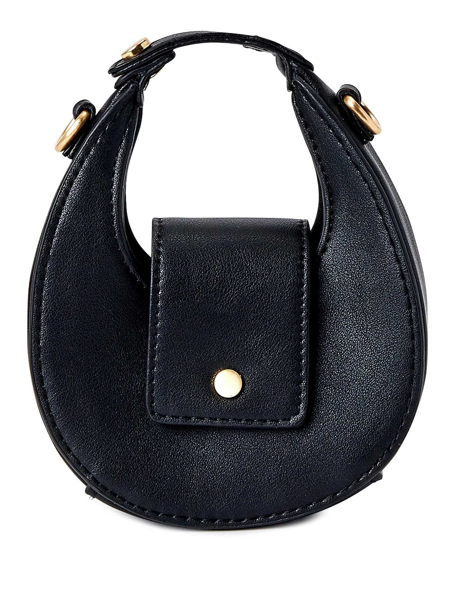 Scoop Women's Micro Chain Crossbody Bag Black - Walmart.com | Walmart (US)