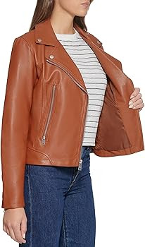 Levi's Women's Faux Leather Asymmetrical Moto Jacket | Amazon (US)