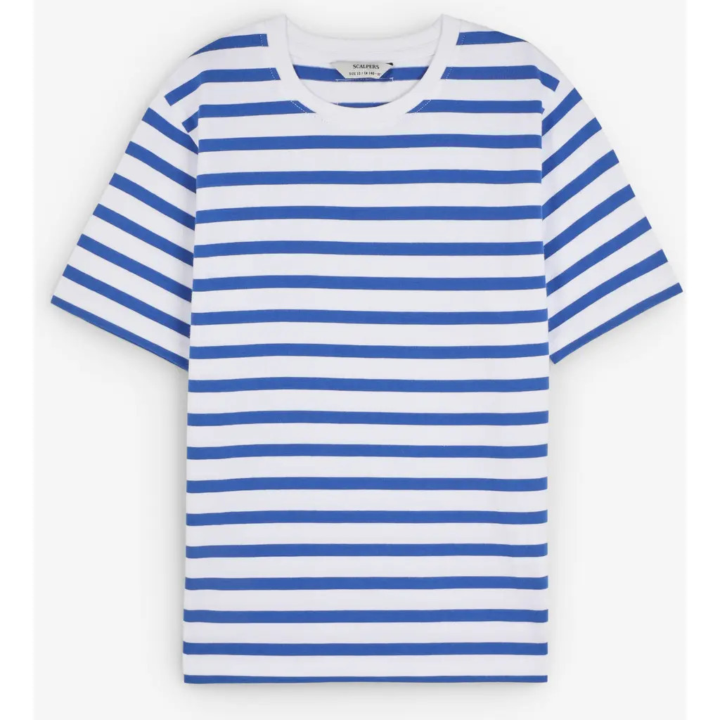 Scalpers Stripestee Kids in Bluestripes at Nordstrom, Size 16 Eu | Nordstrom