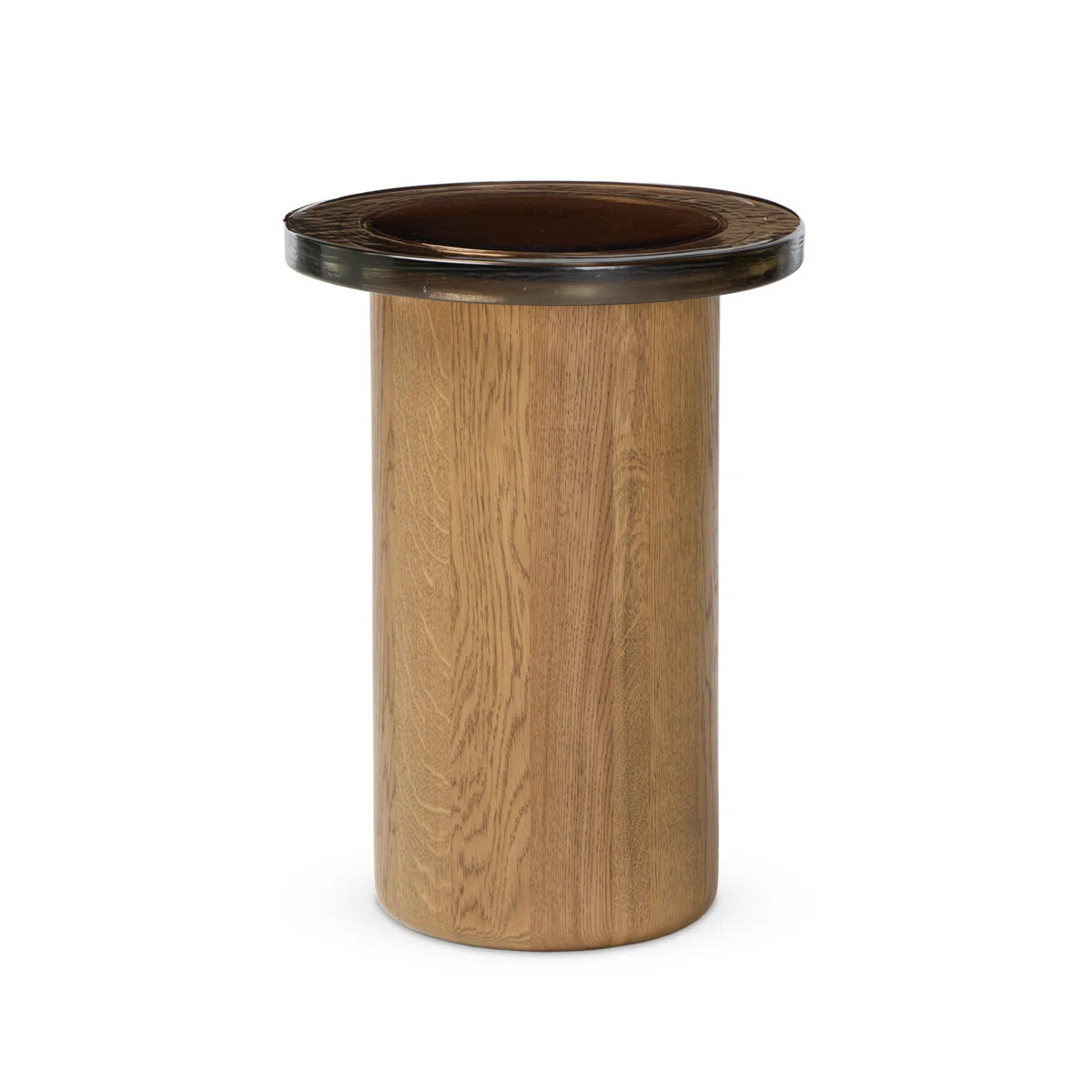 Jumelle Small End Table-Light Brown Oak | Wayfair North America