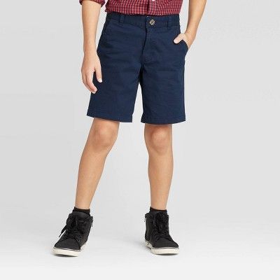 Boys' Stretch Flat Front Chino Shorts - Cat & Jack™ | Target