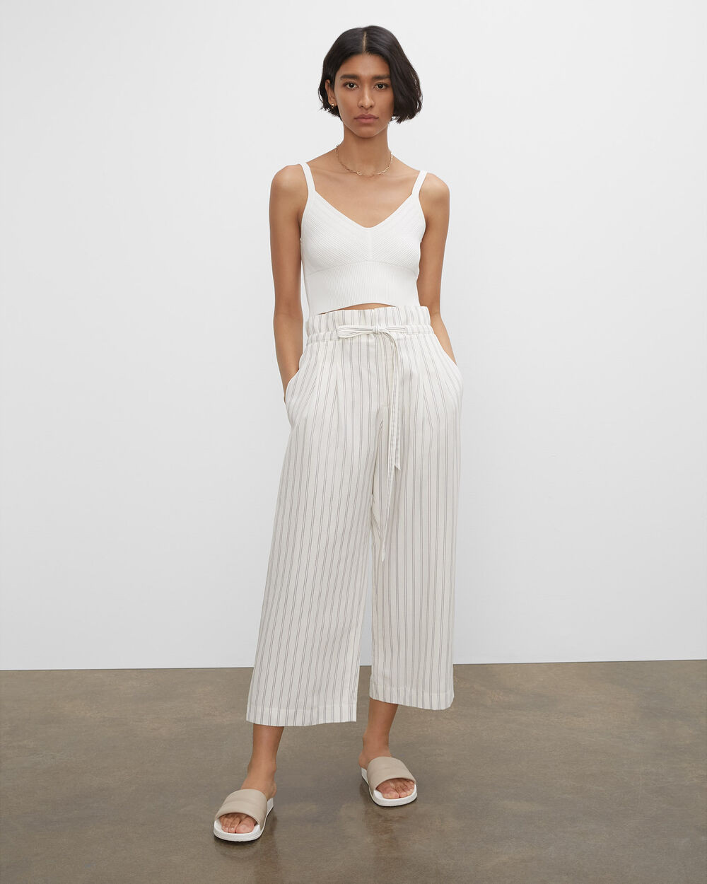Anreannah Striped Wide Leg Pants | Club Monaco (Global)