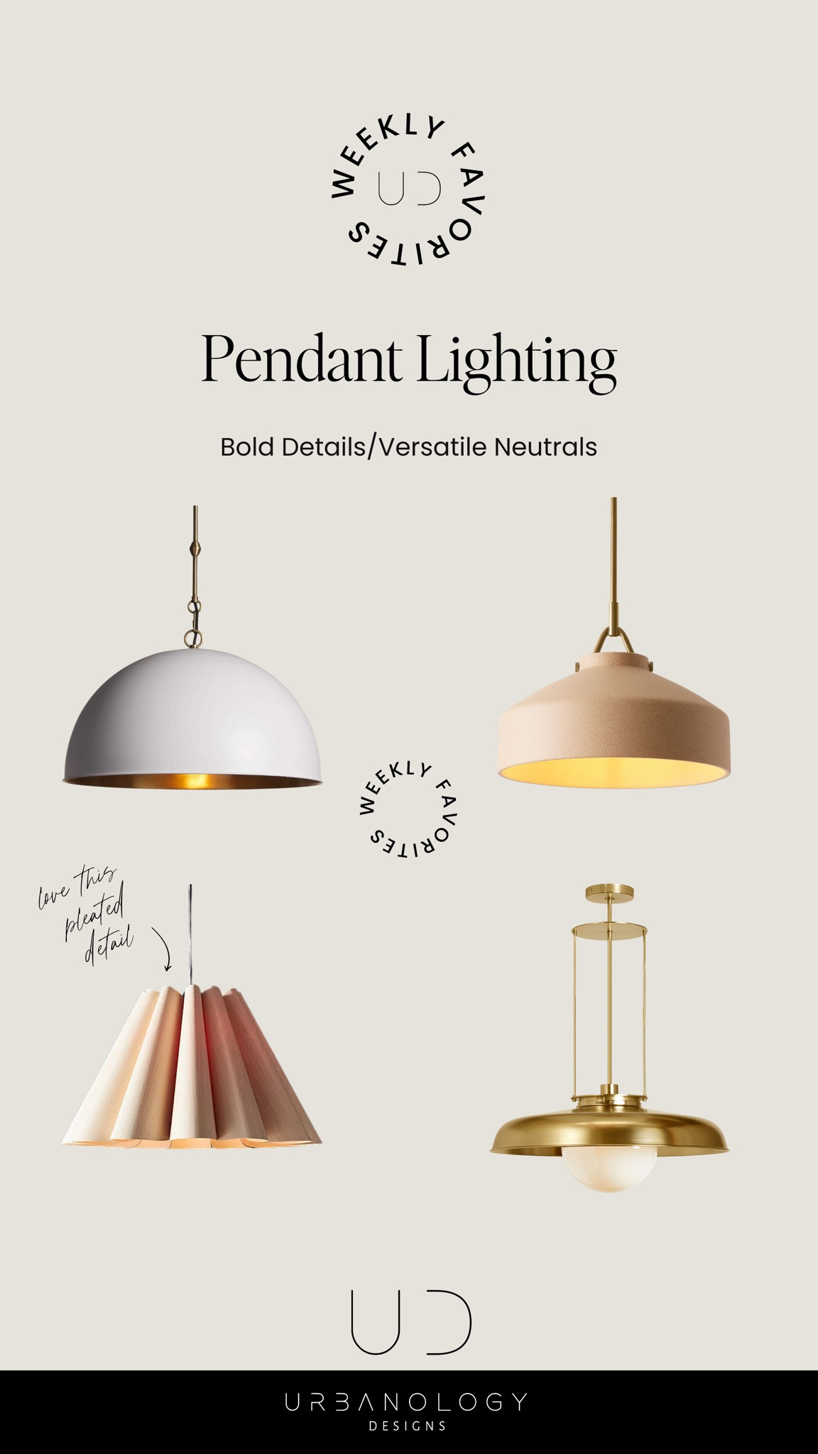 Brighten up your home decor with these fashion forward pendants! 

What do we love about these pendants? 
-neutral colors 
-modern yet timeless profiles 
-details (like pleating & speckled ceramic!)

#LTKhome #LTKFind #LTKstyletip
