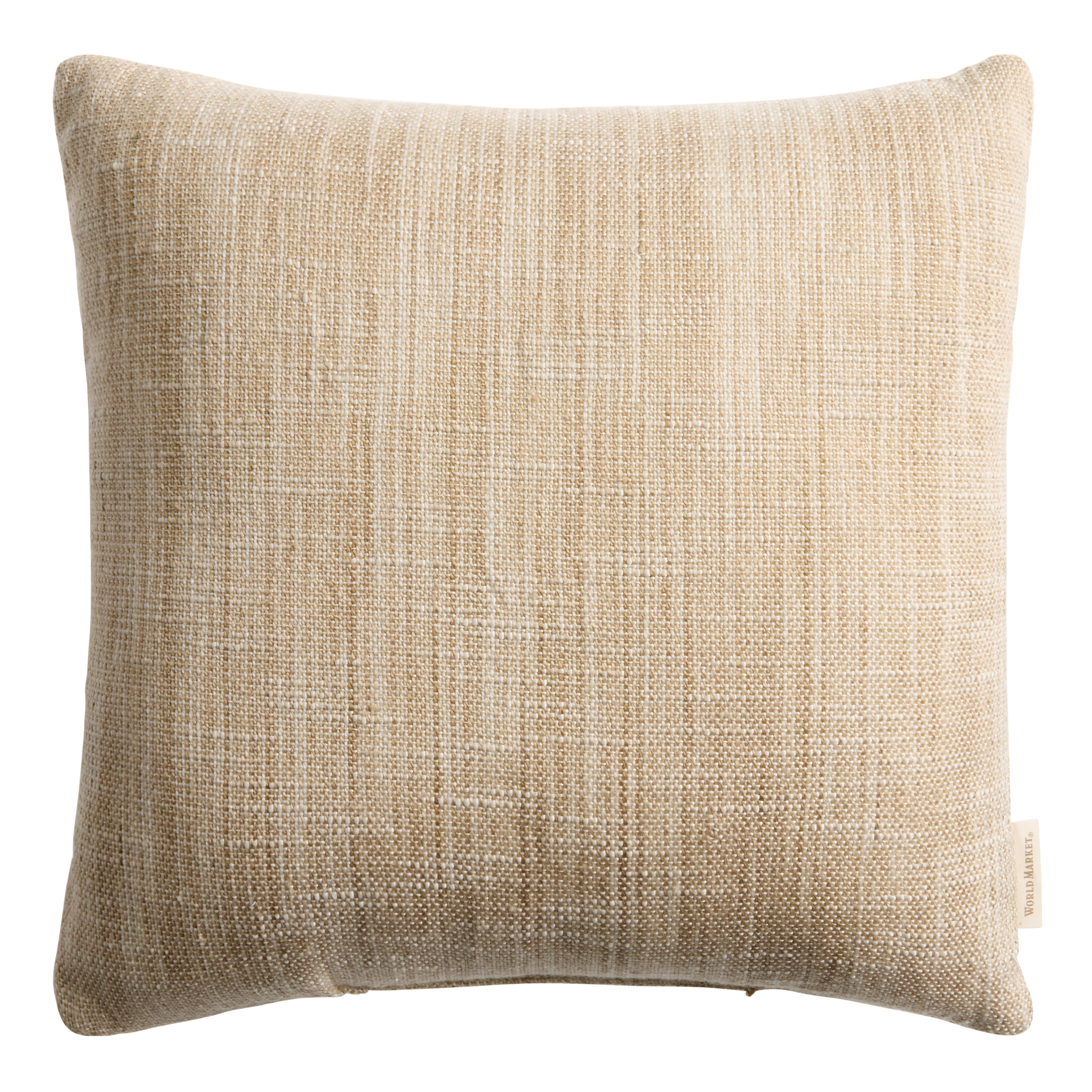 Solid Woven Reversible Indoor Outdoor Throw Pillow | World Market