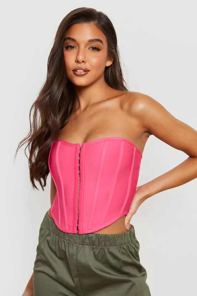 Bandage Hook And Eye Corset Top | Debenhams UK