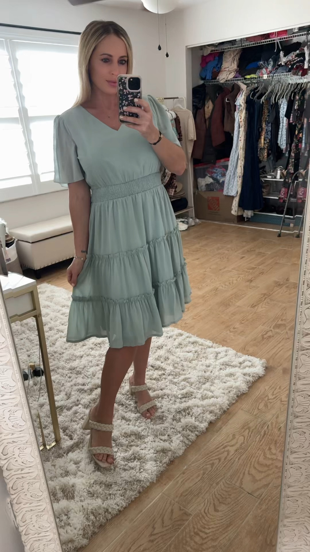 Spring dress. Easter dress. Wore this to my pregnancy announcement! 

#LTKBump #LTKootd #LTKMidsize