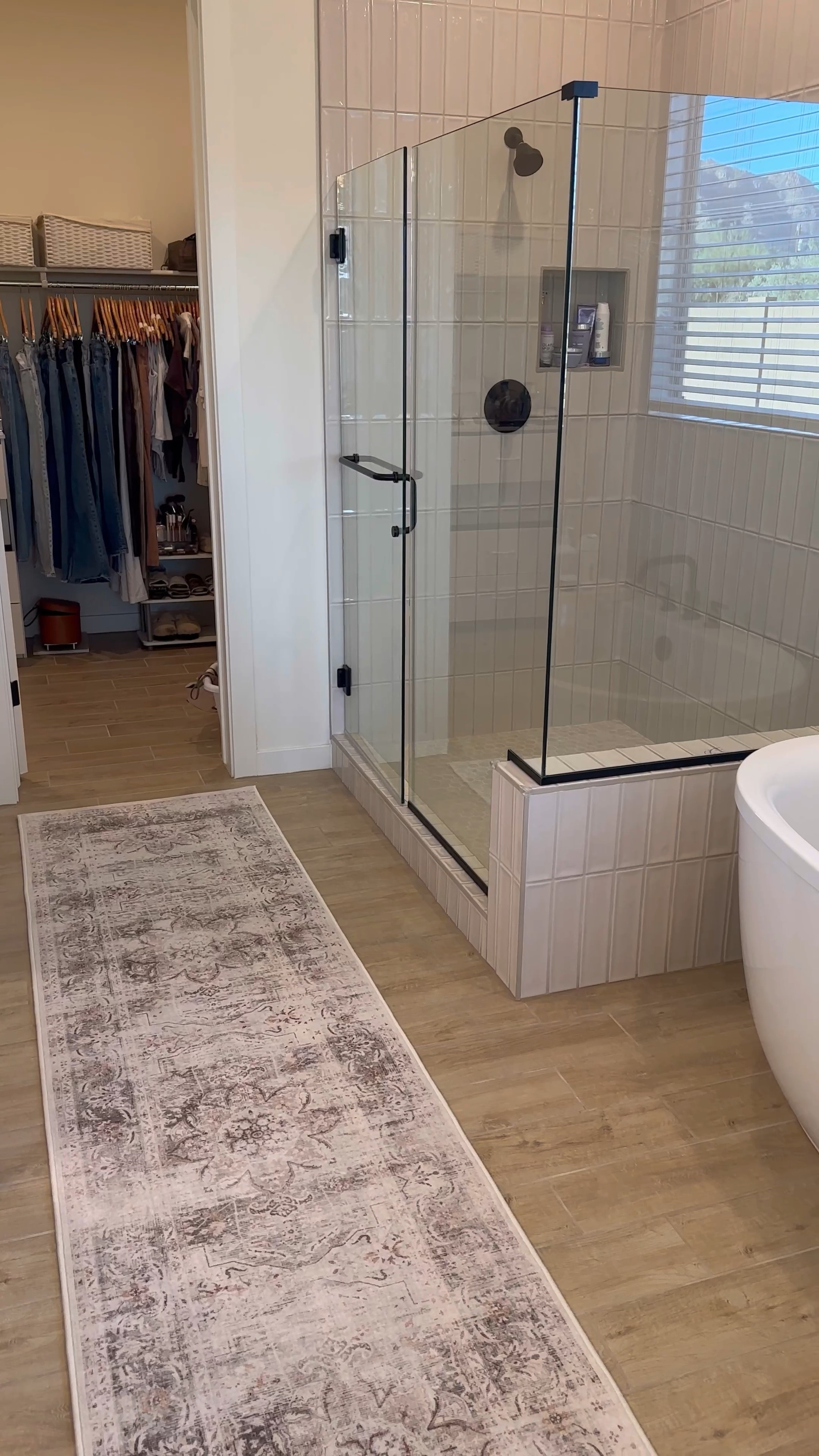 Ruggable washable runner rugs!!! Hendesi heriz in entryway and sarrah Hazel in bathroom! 

#LTKhome